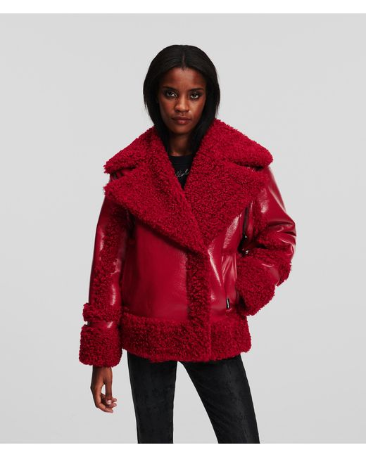 Karl lagerfeld shop red coat