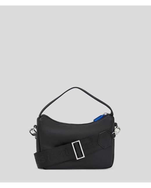 Karl Lagerfeld Blue Klj Box Logo Mini Hobo Bag