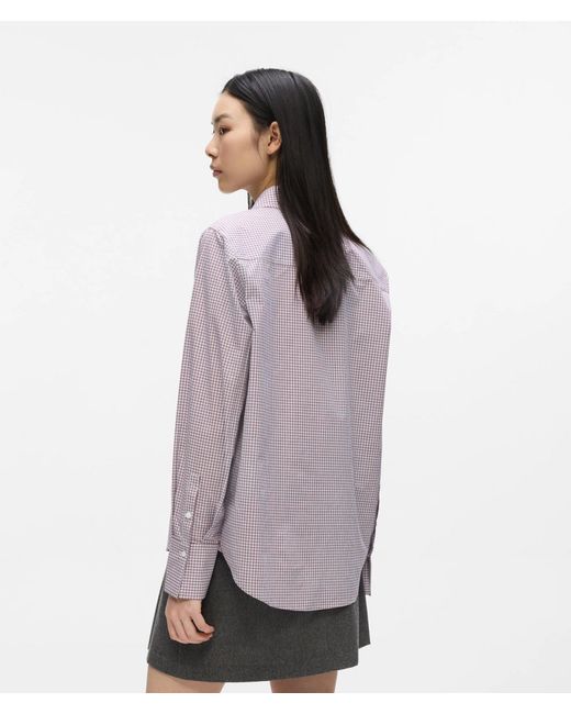 Karl Lagerfeld Purple Ikon Checked Shirt