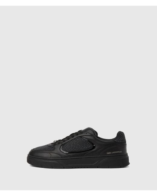 Karl Lagerfeld Black Kourtney Rhinestone Sneakers for men