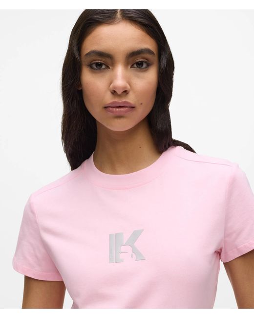 KL Jeans Red Slim K Logo T-Shirt