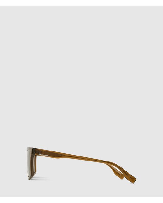 Karl Lagerfeld Natural Logo Rectangular Sunglasses for men