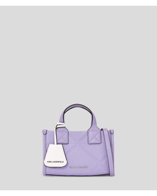 Petit Cabas Avec Logo En Relief K/skuare Karl Lagerfeld en coloris Purple