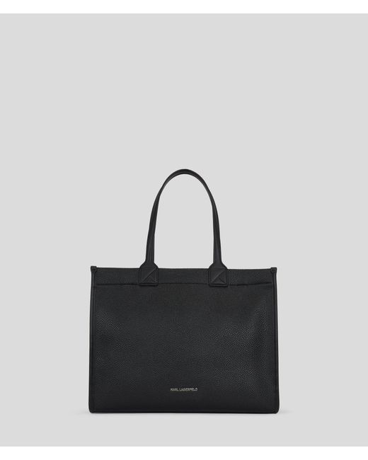 Karl Lagerfeld Black K/skuare Grainy Large Tote Bag