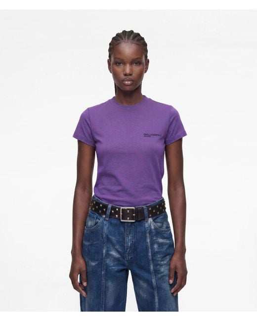 KL Jeans Purple Slim-Fit T-Shirt