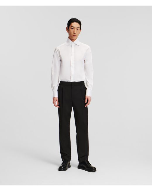 Karl Lagerfeld White Casual Wool-blend Pants for men