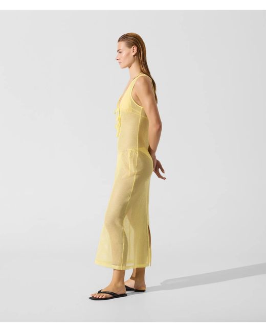 KARL LAGERFELD Women's Metallic Signature Crochet Beach Dress -  www.ice4pros.com.br