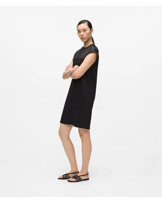 Karl Lagerfeld Black Signature T-Shirt Dress