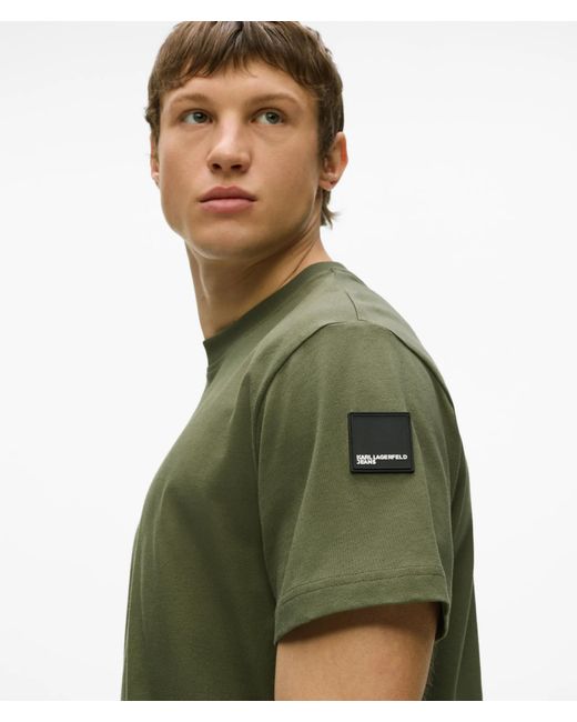 KL Jeans Green Patch Logo T-Shirt for men