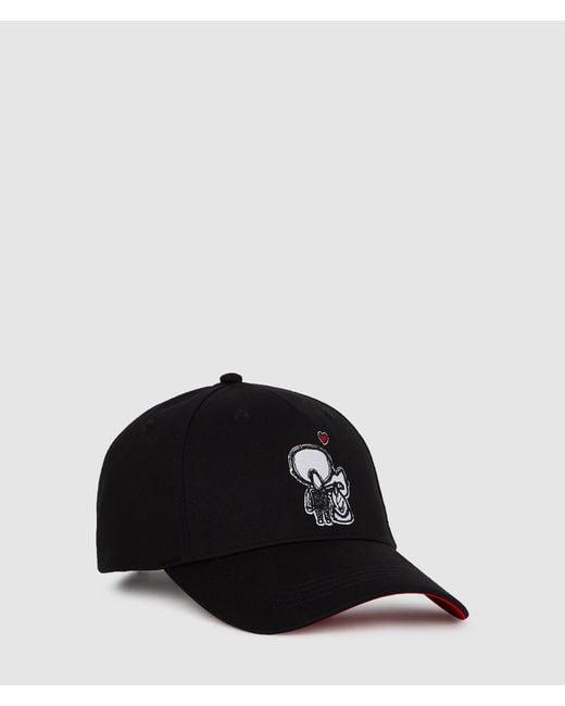 Karl Lagerfeld Black Ikon Hearts Cap