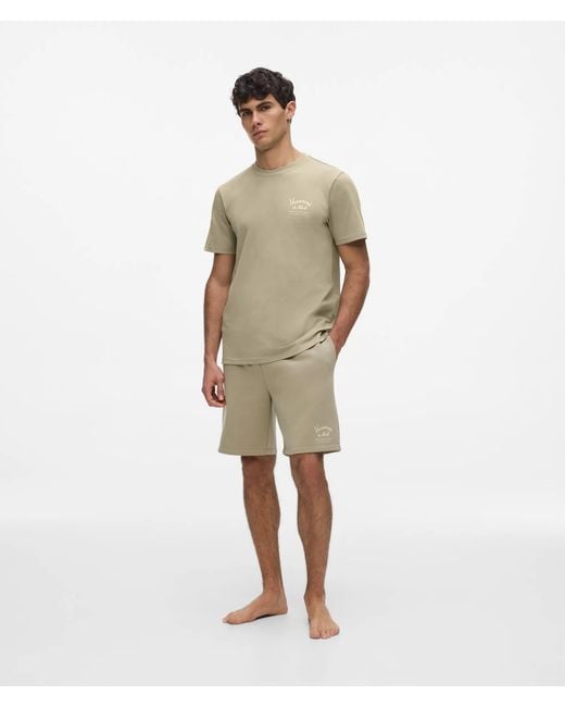 Karl Lagerfeld Green Vacances De Karl Loungewear T-Shirt for men