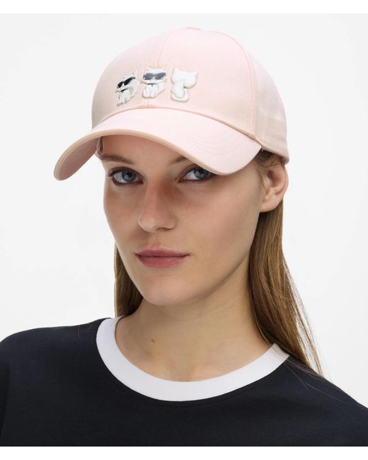 Karl Lagerfeld Pink Ikon Choupette Cap