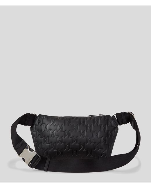 Karl Lagerfeld Black K/loom Leather Bum Bag for men
