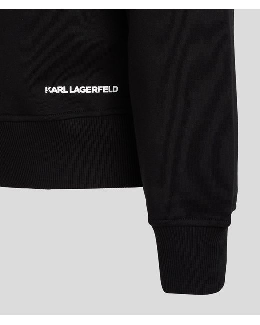 Sweat-shirt K/ikonik Monogram Karl Lagerfeld pour homme en coloris Black