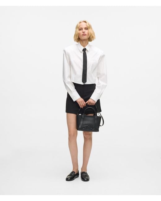 Karl Lagerfeld Black K/Ville Small Tote Bag