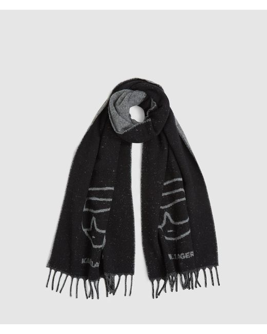 Karl Lagerfeld Black Ikon Scarf