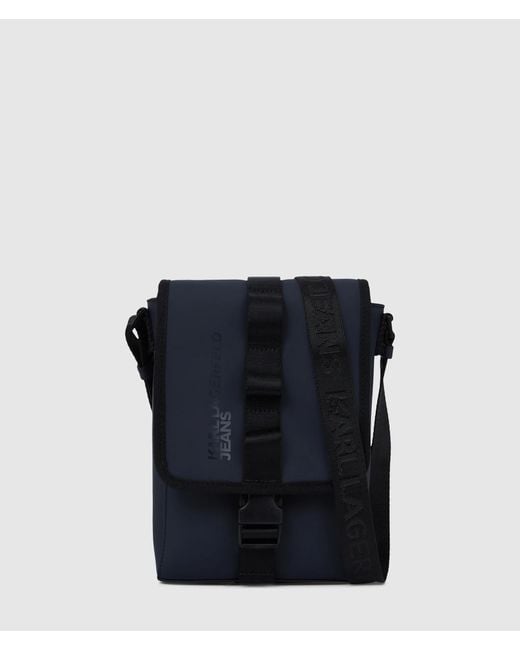 KL Jeans Blue Coated Reporter Bag for men