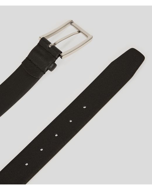 Karl Lagerfeld Black K/monogram Leather Belt for men