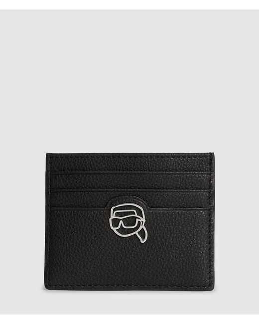 Karl Lagerfeld Black Ikon Pebble Cardholder