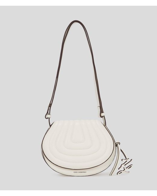 Karl Lagerfeld White K/wellen Saddle Bag
