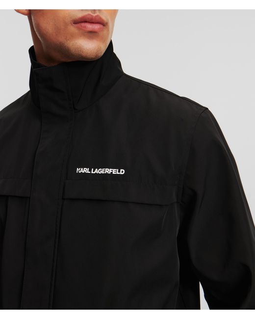 Karl Lagerfeld Black Water-resistant Jacket for men