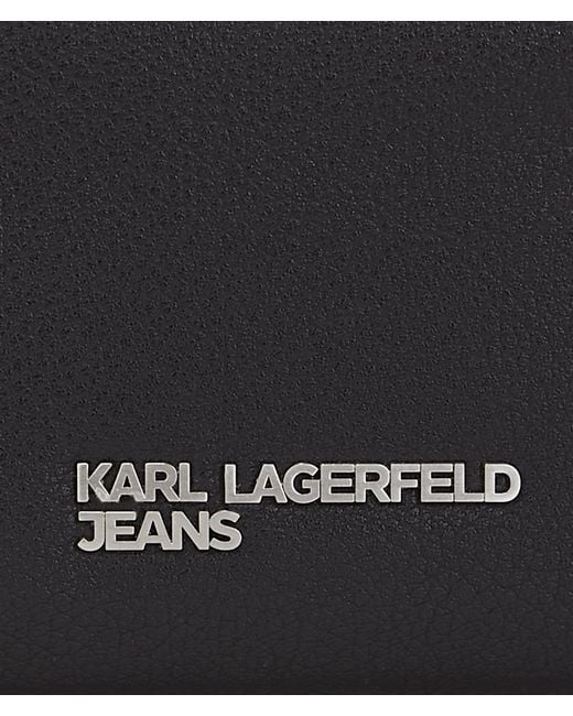 Chain Bifold Wallet Karl Lagerfeld en coloris Black