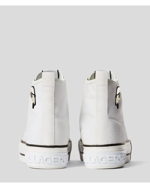 Karl Lagerfeld White Ikon Kampus Max Nft High Top Sneaker