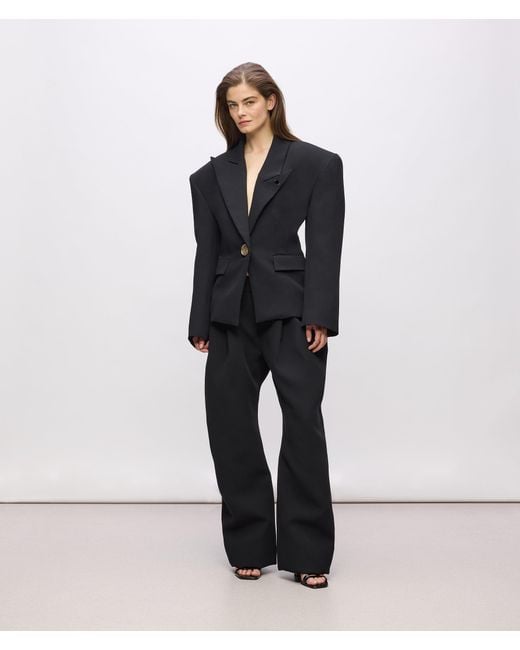Karl Lagerfeld Blue Kl Studio Voluminous Blazer