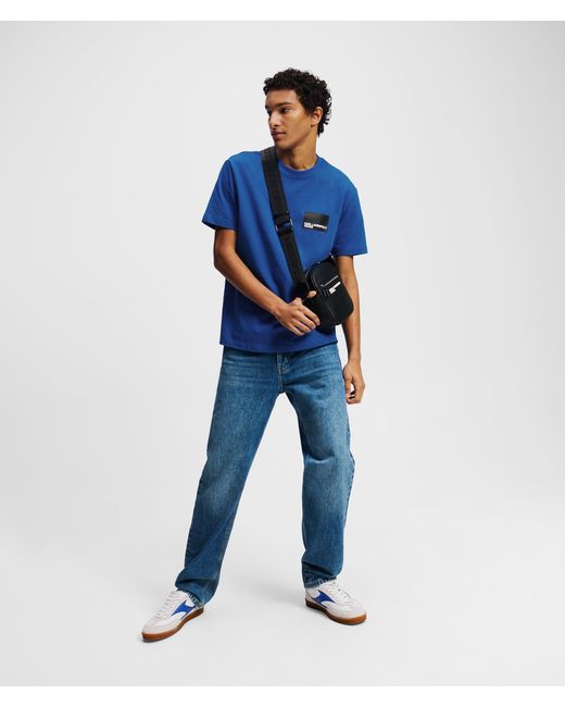 KL Jeans Blue Box Logo T-Shirt for men