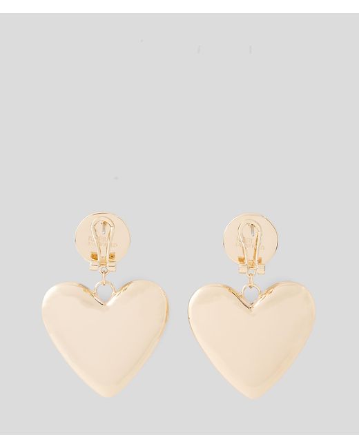 Karl Lagerfeld Natural K/heart Pearls Earrings
