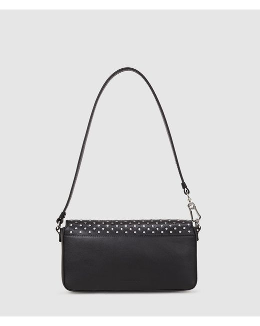 Karl Lagerfeld Black Ikon K Schultertasche Mit Nieten