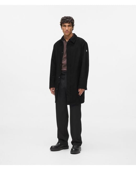 Karl Lagerfeld Black Rain Coat for men
