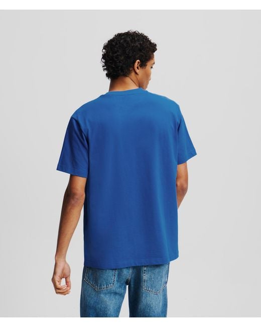 KL Jeans Blue Box Logo T-Shirt for men