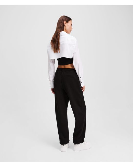 KL Jeans White Slim-Fit Sweatpants