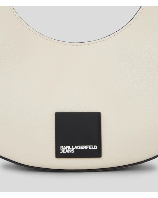 Karl Lagerfeld Natural Klj Small Half-moon Shoulder Bag