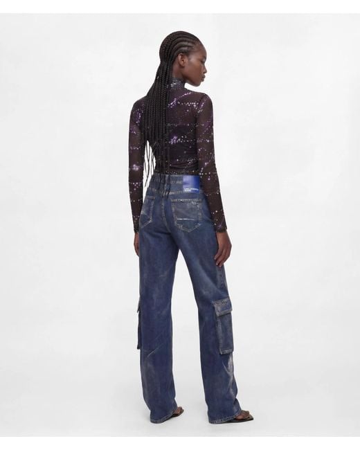 KL Jeans Blue Utility Mid-Rise Relaxed Jeans