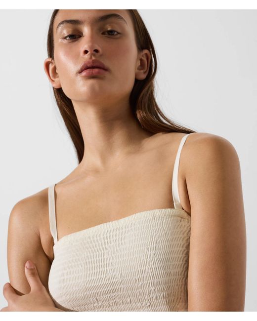 Karl Lagerfeld White Signature Drop-Waist Maxi Dress