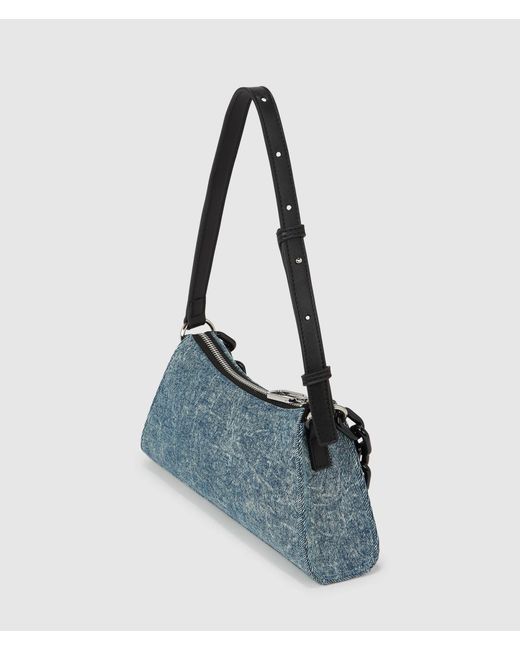 KL Jeans Multicolor Denim Chain Shoulder Bag