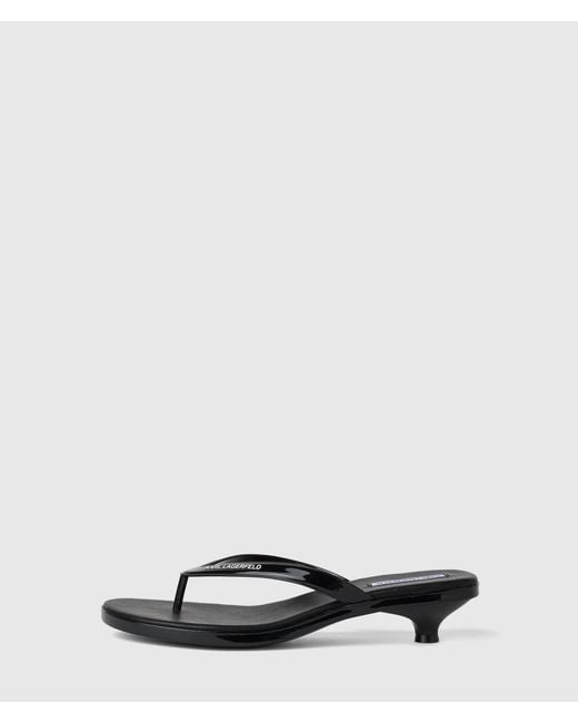 Karl Lagerfeld Blue Jelly Heeled Sandals