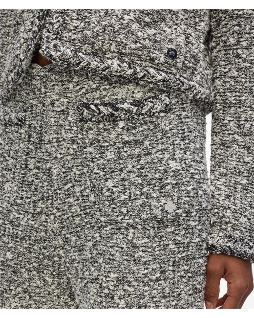 Karl Lagerfeld Gray Bouclé Knit Pants, Multicoloured