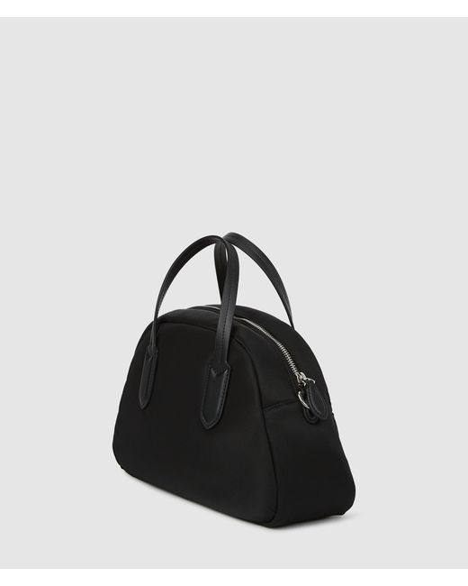 Karl Lagerfeld Black Ikon Nylon Bowling Bag