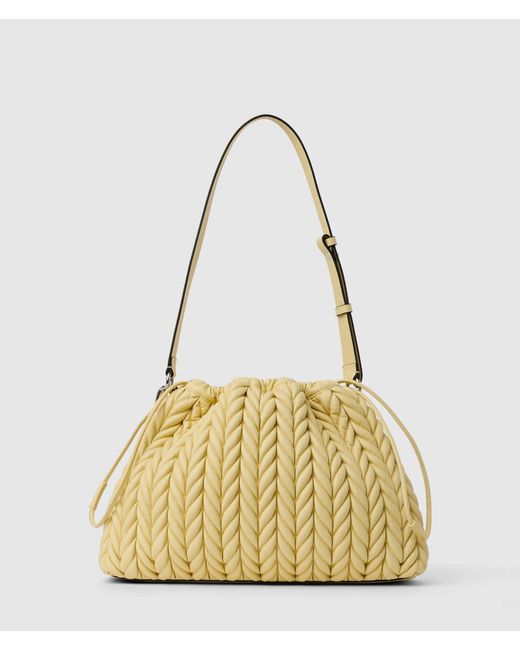 Karl Lagerfeld Metallic K/Weave Chain Shoulder Bag