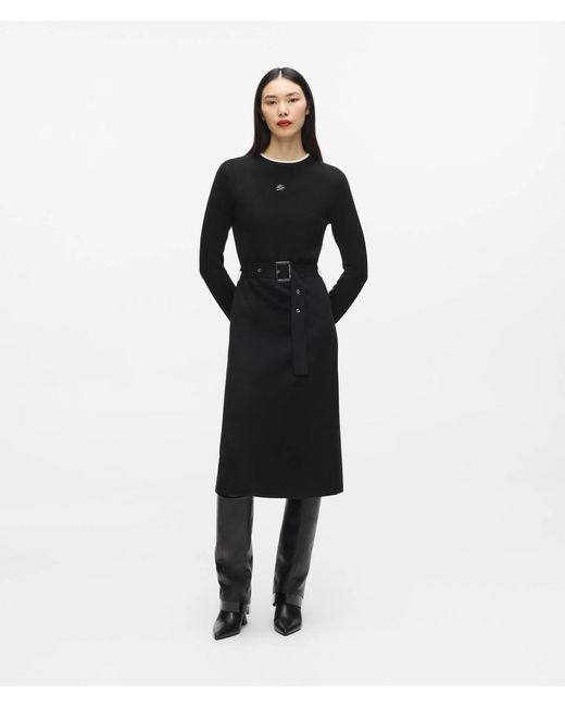 Karl Lagerfeld Black Transformable Cape Dress