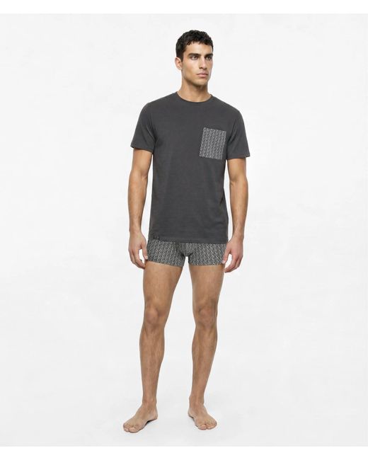 Karl Lagerfeld Multicolor Ikon Pajama T-Shirt And Trunks Gift Set for men