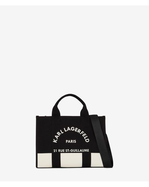 Karl Lagerfeld Black Rue St-guillaume Medium Tote Bag
