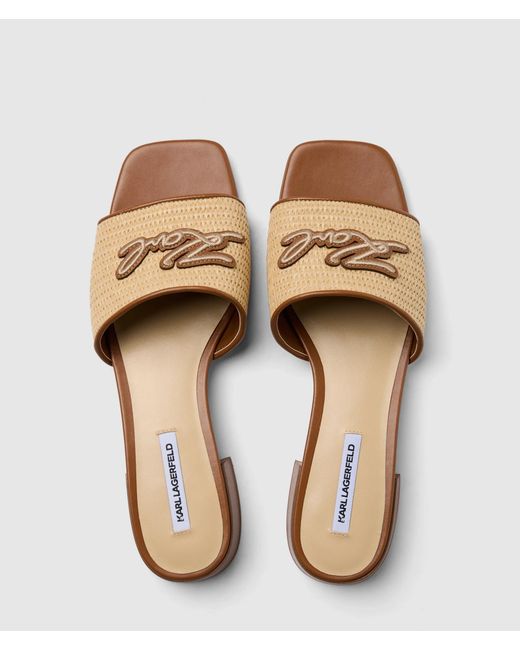 Karl Lagerfeld Natural Petalo Ii Heeled Sandals
