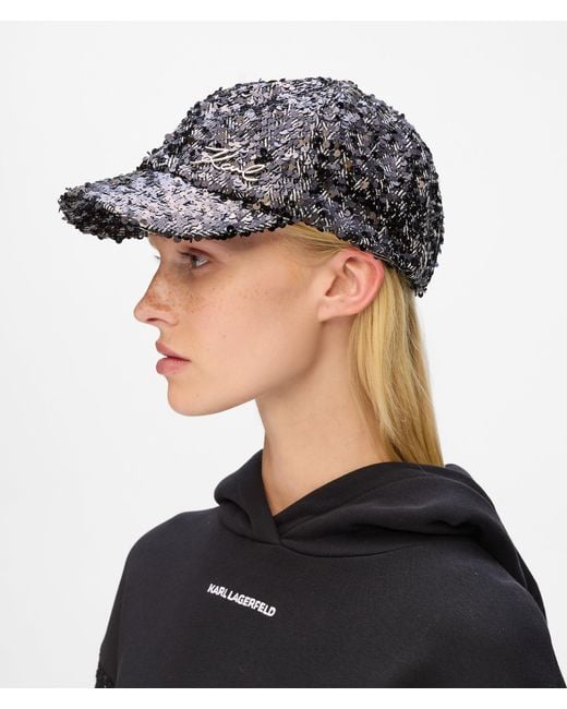 Casquette À Sequins K/Signature, Femme, Taille Karl Lagerfeld en coloris Multicolor