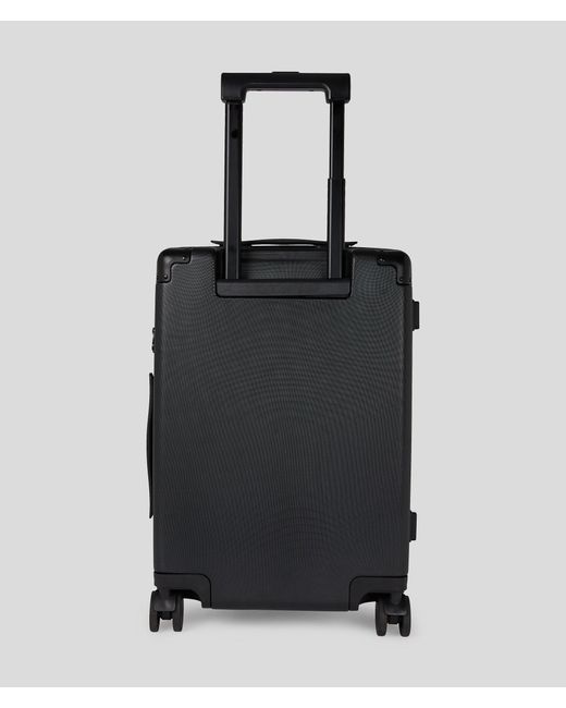 Karl Lagerfeld Black K/Travel Hard-Shell Trolley Case for men