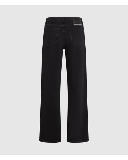 KL Jeans Black Mid-Rise Relaxed Jeans
