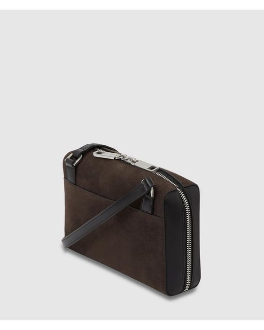 Sac À Bandoulière K/Traveller En Daim Synthétique, Homme, Taille Karl Lagerfeld pour homme en coloris Black
